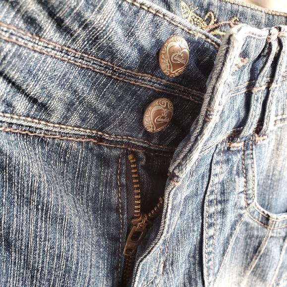 Candie's Button-Accent Denim Bermuda Shorts - Picture 5 of 16